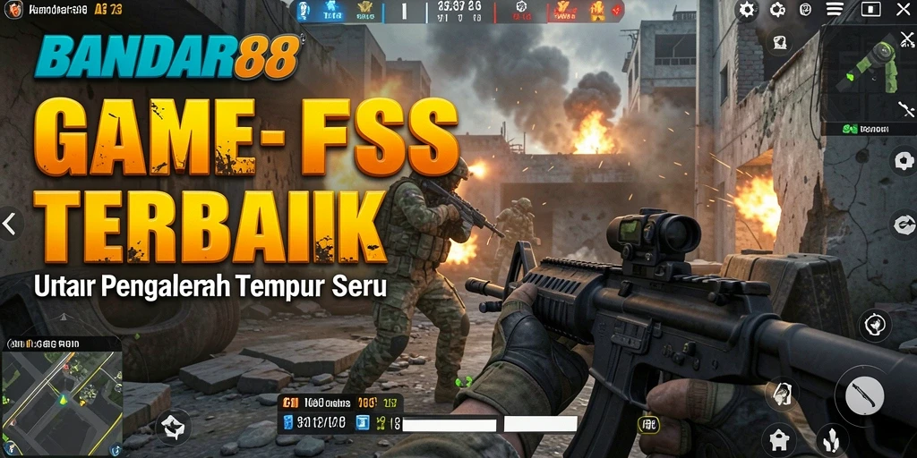 Gameplay seru BANDAR88 dalam pertempuran FPS.