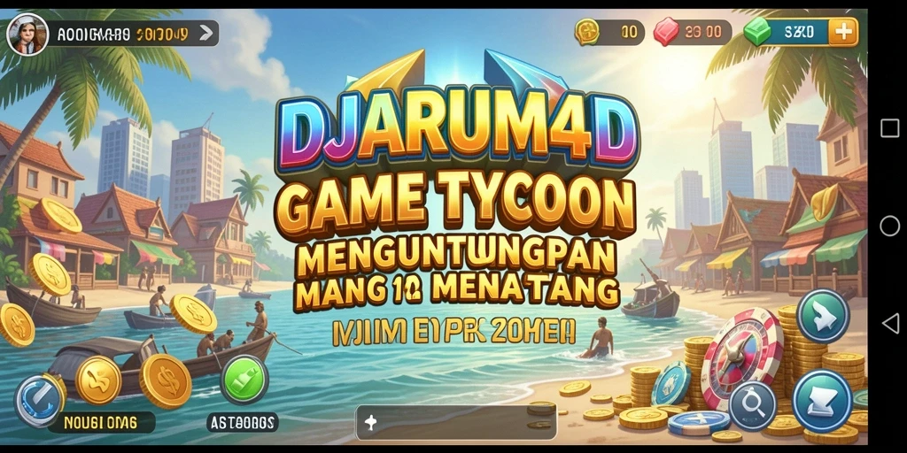 Gameplay Tycoon menarik di DJARUM4D yang menunjukan manajemen bisnis.