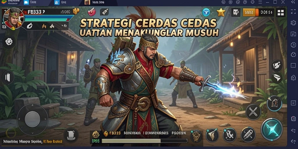 Tampilan aksi pertempuran mendebarkan dalam FB333 yang menunjukkan gameplay strategi.