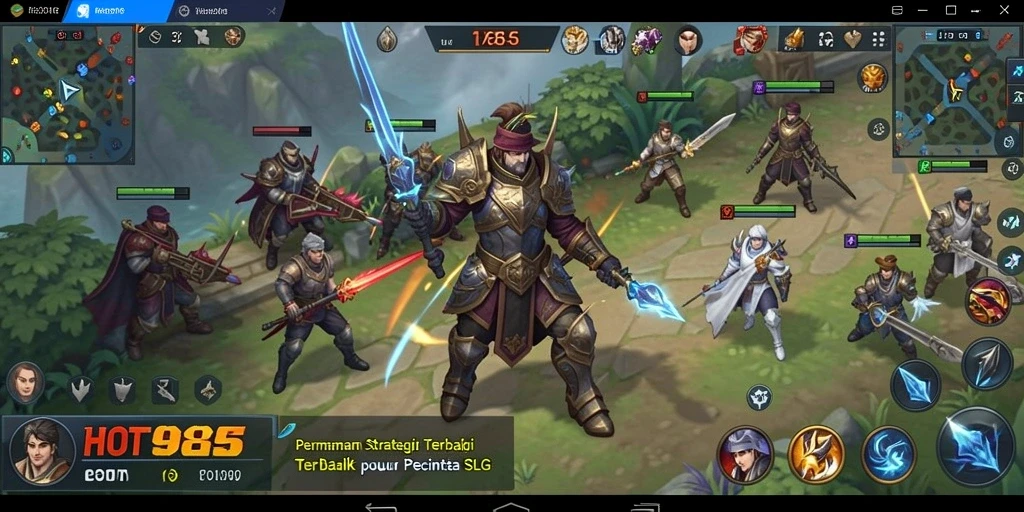 Tampilan gameplay <strong>HOT985</strong> yang menakjubkan dalam genre SLG.