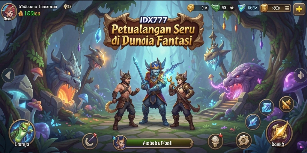 Tangkapan layar gameplay IDX777 menampilkan aksi petualangan yang mengesankan.