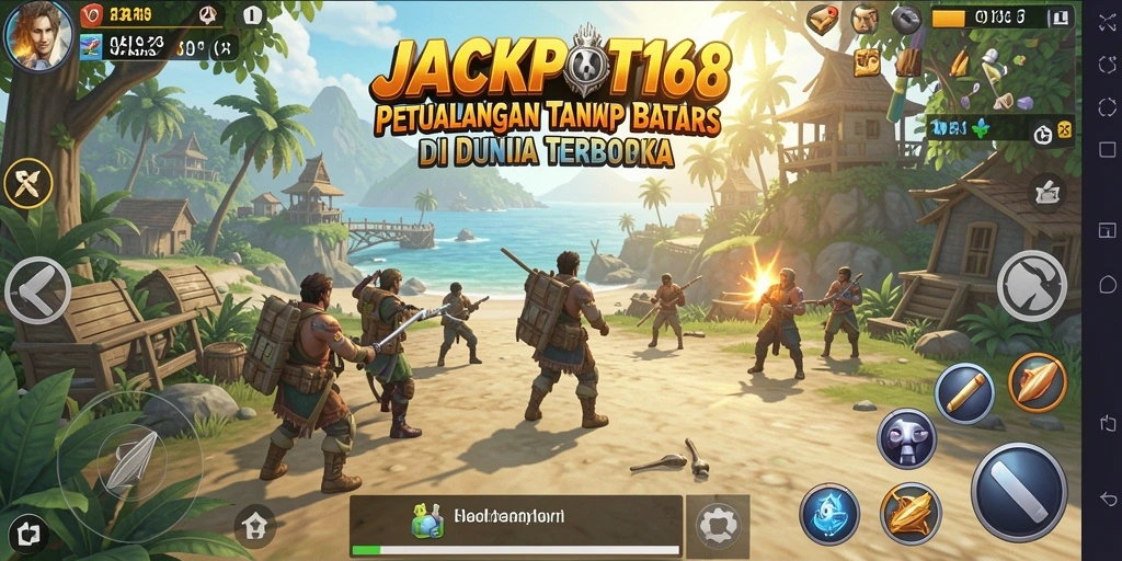 Screenshot utama JACKPOT168 menampilkan dunia terbuka yang indah dan mengundang.