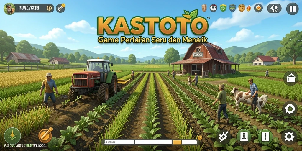 Tampilan gameplay KASTOTO yang menarik dan penuh warna.