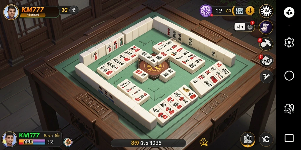 Tampilan menarik dari gameplay Mahjong KM777 yang penuh tantangan.