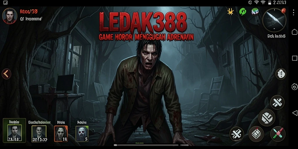 Gameplay LEDAK388 yang menakutkan dan mencekam.