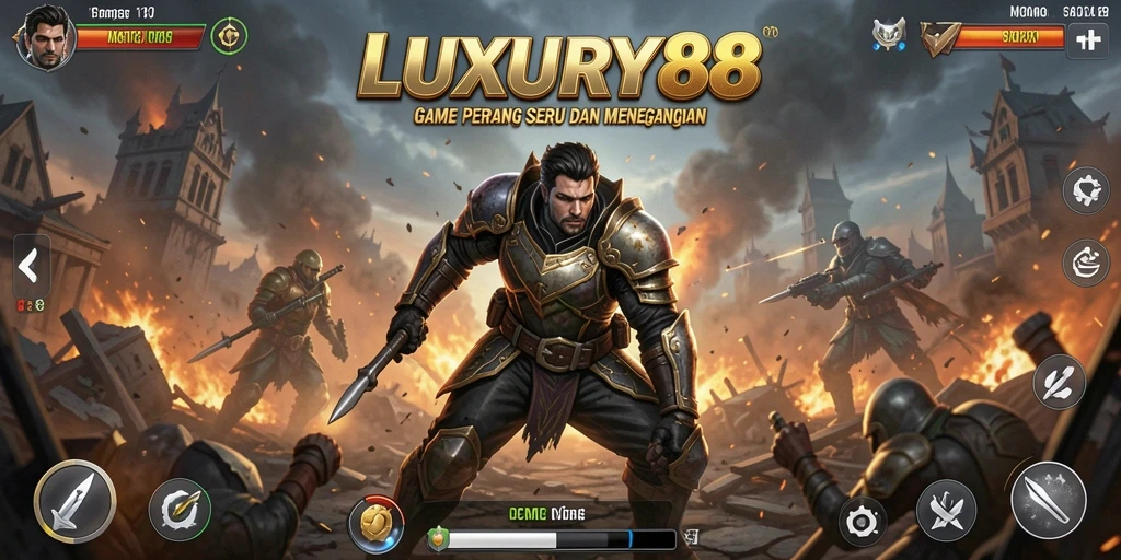 Screenshot gameplay yang menunjukkan aksi seru dalam LUXURY88.