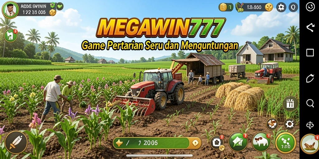 Tampilan seru gameplay Farming di MEGAWIN777.