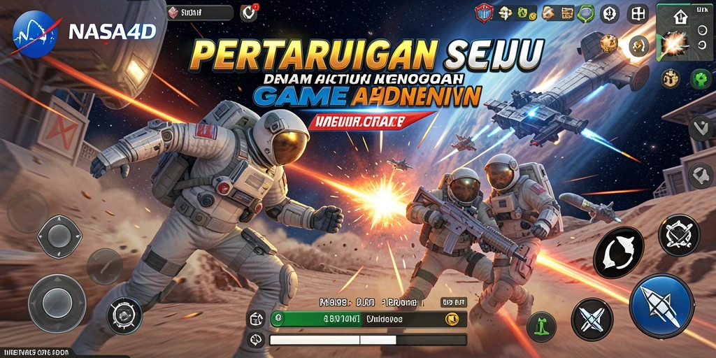 Tampilan menegangkan dari gameplay NASA4D yang penuh aksi.