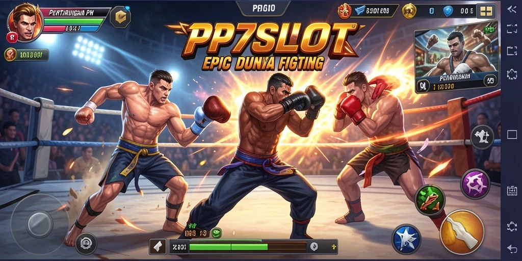 Tampilan gameplay memukau dari PP7SLOT dengan pertarungan seru.