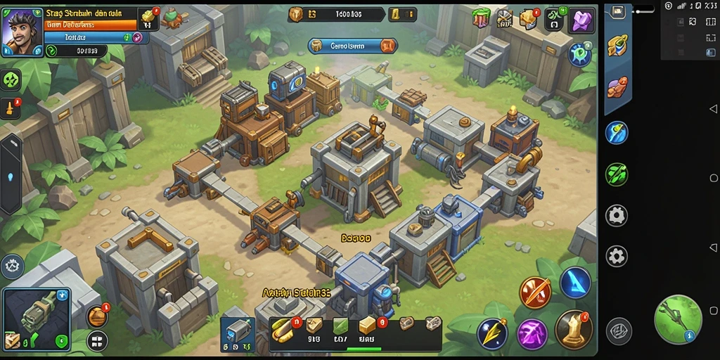 Screenshot menampilkan aksi mendebarkan di game Tower Defense RR33.