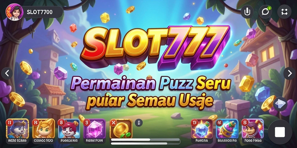 Tampilan gameplay SLOT777 yang menarik dan seru.