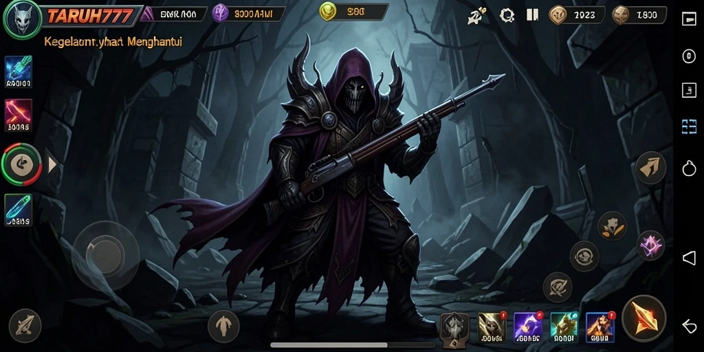 Gameplay menegangkan TARUH777 di dunia gelap.